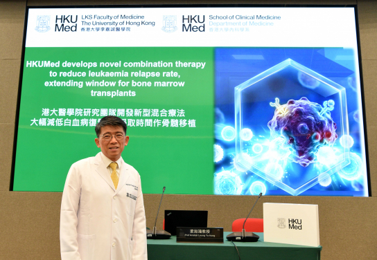 港大醫學院梁如鴻教授領導的一項研究發現，聯合使用FLT3抑制劑Quizartinib與用於慢性白血病的蛋白質抑制劑Omacetaxine Mepesuccinate（合稱QUIZOM），不僅有效抑制癌細胞生長，更能激活患者自身免疫系統，降低復發風險。
 